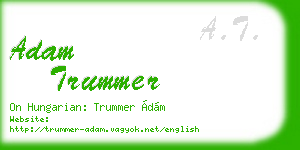 adam trummer business card